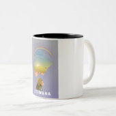Botswana-Karte Zweifarbige Tasse (VorderseiteRechts)