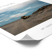 Botswana Kubu Baobab Island Reiseplaner Poster (Ecke)