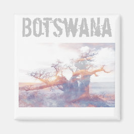Botswana Kubu Island Baobab Tree Magnet