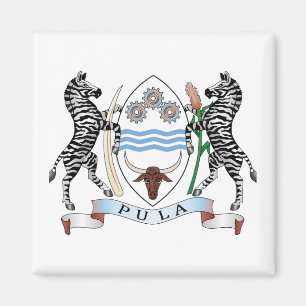 Botswana Landeswappen Symbol Emblem Flagge Magnet