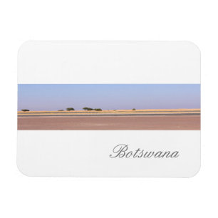 Botswana Landscape Salt Pans Savannah Magnet
