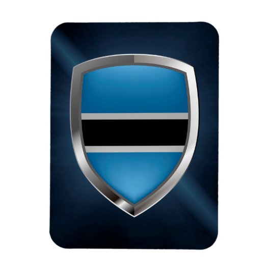 Botswana Mettalic Emblem Magnet (Vertikal)