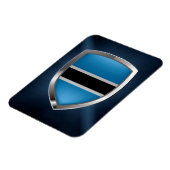 Botswana Mettalic Emblem Magnet (Linke Seite)