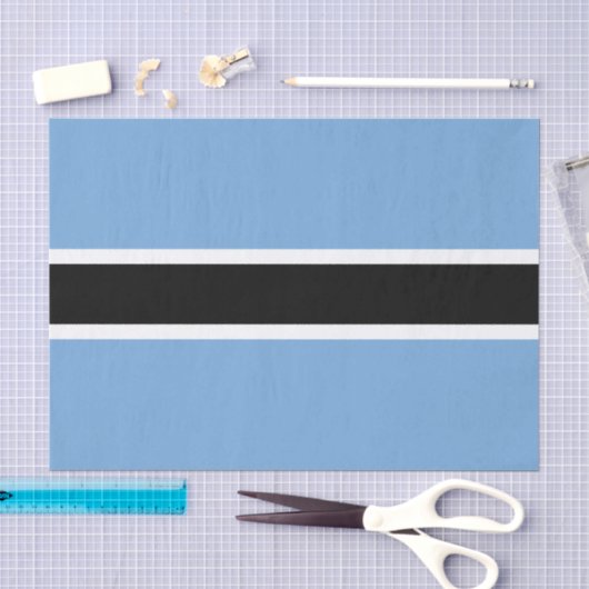 Botswana Mode, Botswana-Flagge Tissue-Papier Seidenpapier (Handwerk)