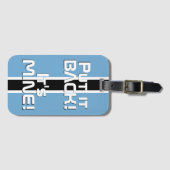 Botswana National Flag Funny Patriotic Gepäckanhänger (Vorderseite (Horizontal))