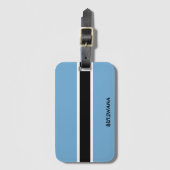 Botswana National Flag Patriotic Gepäckanhänger (Vorderseite Vertikal)