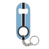 Botswana National Pride Patriotic Mini Flaschenöffner (Rückseite)