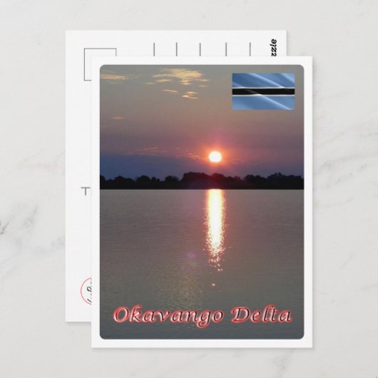 Botswana - Okavango-Delta - Postkarte (Vorne/Hinten)