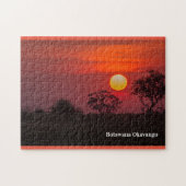 Botswana Okavango Delta Sunset Puzzle (Horizontal)