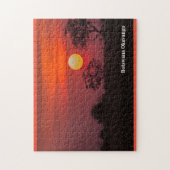 Botswana Okavango Delta Sunset Puzzle (Vertikal)