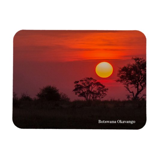 Botswana Okavango Flexible Foto Magnet (Horizontal)