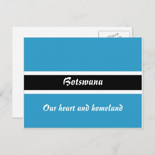 Botswana Postkarte (Vorne/Hinten)