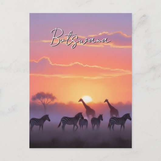 Botswana Postkarte (Vorderseite)