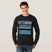 Botswana Pride Botswanan Flag Afrikanische Wurzeln T-Shirt (Vorne ganz)