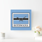 Botswana Quadratische Wanduhr (Zuhause)