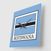 Botswana Quadratische Wanduhr (Winkel)