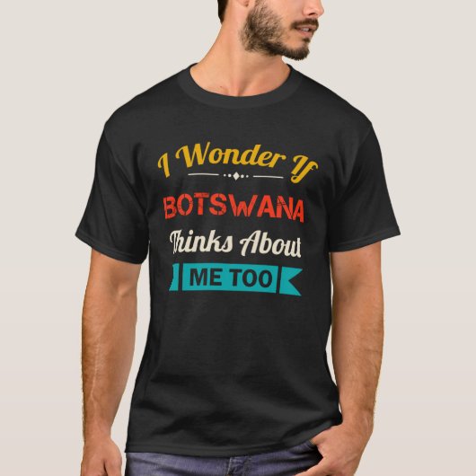 Botswana Quote Vintage Souvenir T-Shirt (Vorderseite)