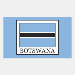 Botswana Rechteckiger Aufkleber