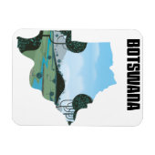 Botswana Reiseplakat Magnet (Horizontal)