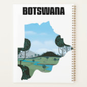 Botswana Reiseplakat Planer (Rückseite)