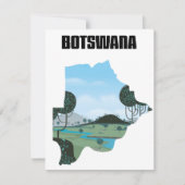 Botswana-Reiseposter (Vorderseite)