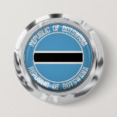 Botswana Round Emblem Button (Vorderseite)