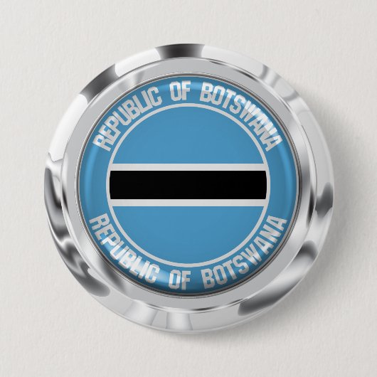 Botswana Round Emblem Button (Vorderseite)