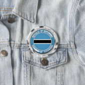 Botswana Round Emblem Button (Beispiel)