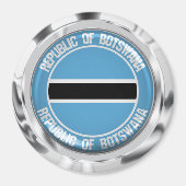 Botswana Round Emblem Magnet (Vorne)