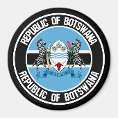 Botswana Round Emblem Magnet (Vorne)