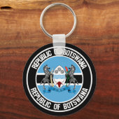 Botswana Round Emblem Schlüsselanhänger (Vorderseite)