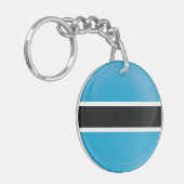 Botswana Round-Icon-Flagge Schlüsselanhänger (Vorderseite links)