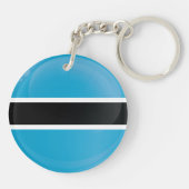 Botswana Round-Icon-Flagge Schlüsselanhänger (Rückseite)