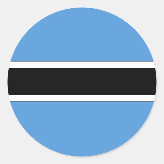 Botswana Runder Aufkleber (Vorderseite)
