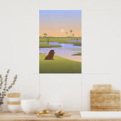 Botswana Safari Nursery Poster (Küche)