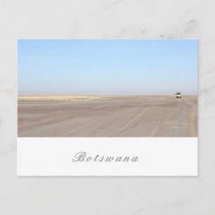 Botswana Salt Pans Savannah Grass Landschaft Postkarte