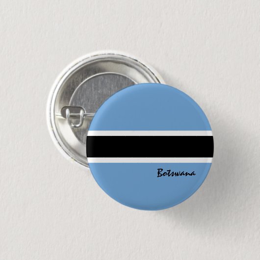 Botswana-Taste, patriotische Botswana-Flaggenmode Button (Vorne & Hinten)