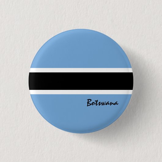 Botswana-Taste, patriotische Botswana-Flaggenmode Button (Vorderseite)