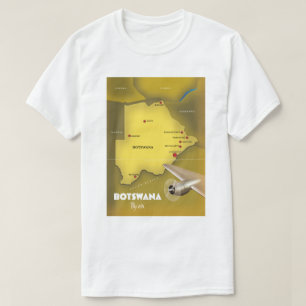 Botswana Vintages Reiseplakat. T-Shirt