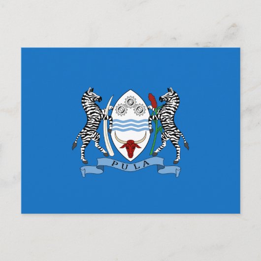 Botswana-Wappen Postkarte (Vorderseite)