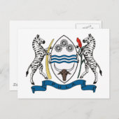 Botswana-Wappen-Postkarte Postkarte (Vorne/Hinten)