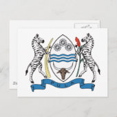 Botswana-Wappen-Postkarte Postkarte (Vorne/Hinten)