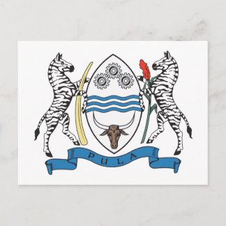 Botswana-Wappen-Postkarte Postkarte