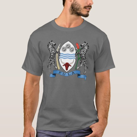 Botswana-Wappen-T - Shirt (Vorderseite)