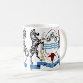 Botswana-Wappen Tasse (VorderseiteRechts)