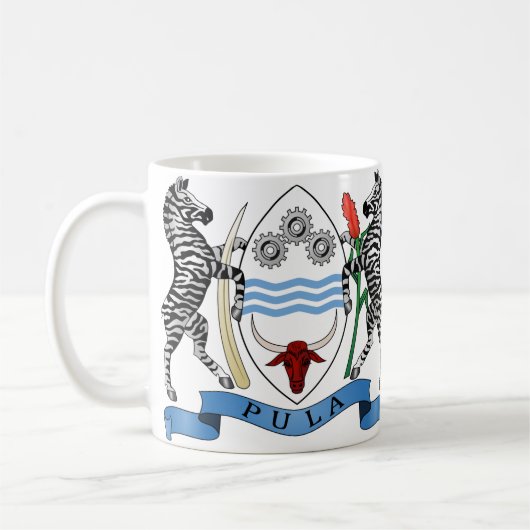 Botswana-Wappen Tasse (Links)