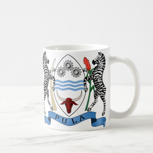 Botswana-Wappen Tasse (Rechts)