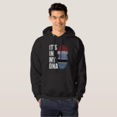 Botswanan And Latvian Mix DNA Heritage Flag Hoodie (Vorne ganz)