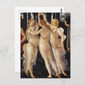 Botticell - Drei Gassen in Primavera Kunst, Dichtu Postkarte (Vorne/Hinten)