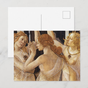 Botticell - Drei Gassen in Primavera Kunst, Dichtu Postkarte